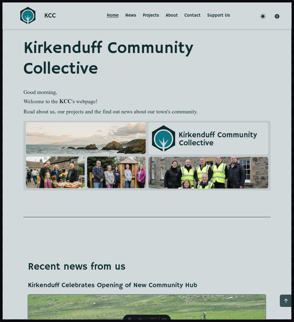 Screenshot 1: Landing Page (Light Mode)